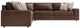 Bernhardt Nest Bernhardt Living 4-Piece Brown Leather L-Shape Facing Sectional-2