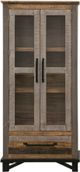 International Furniture Direct Loft Brown Natural Brown Cabinet-1