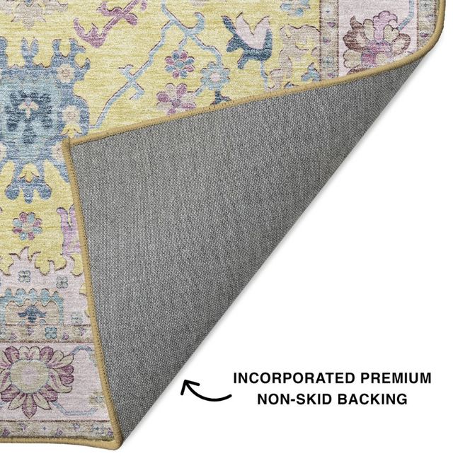 Dalyn™ Rug Company Hatay HY7 Yellow 5'x8' Area Rug-2