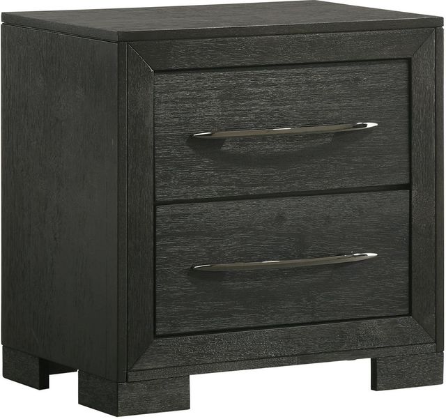 Elements International Allan Black Nightstand -0