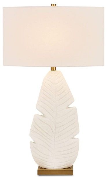 Uttermost® Palm Leaf White Table Lamp-4