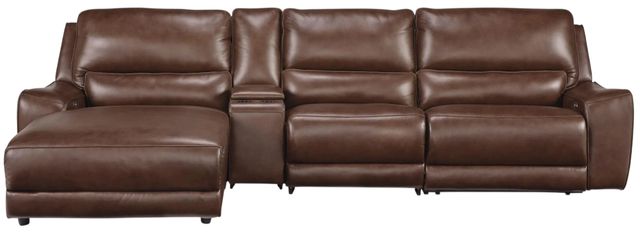 Signature Design by Ashley® Silverbrooke 4-Piece Canyon Power Reclining Left-Arm Facing Sectional and Chaise-0