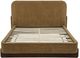 Coaster® Baldacci Curry/Walnut Queen Upholstered Platform Panel Bed-4