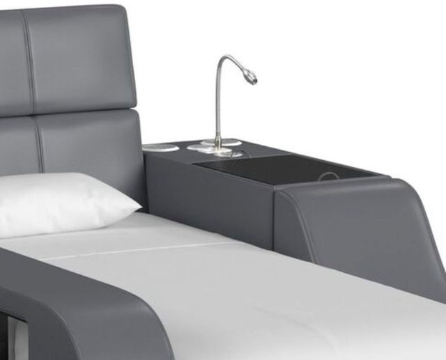 Elements International Valari Gray Youth Twin Transformer Panel Storage Bed-1