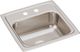 Elkay Lustertone® Lustrous Satin 15" x 15" 2-Hole Single Bowl Drop-in Bar Sink-1