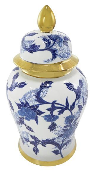 Deco Marche Blue Ceramic Vase-1