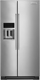 KitchenAid® 23.0 Cu. Ft. Counter Depth Side-By-Side Refrigerator-Monochromatic Stainless Steel-0