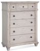 American Woodcrafters 2410 Sedona 5 Pieces Cobblestone White Bedroom Set-4