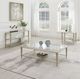 ACME Furniture Zaba Glass Top Sofa Table with Silver Base-1