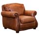 USA Premium Leather Furniture 9055 Brandy Gator All Leather Chair-0