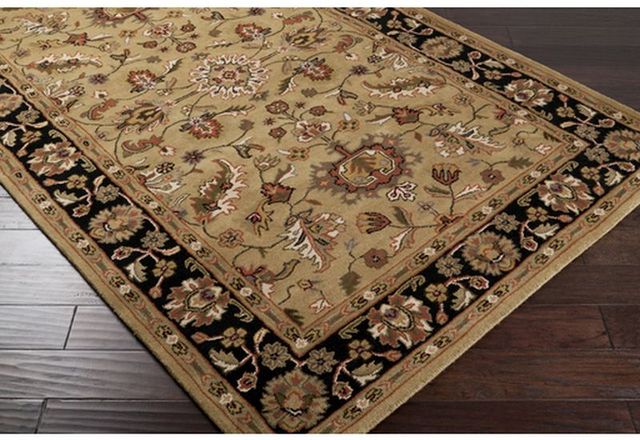 Surya Crowne Gold 4'x6' Area Rug-1