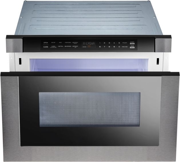 XO 1.2 Cu. Ft. Black Stainless Steel Microwave Drawer-3