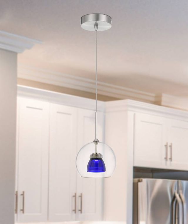 Cal® Lighting & Accessories Clear Blue Mini Pendant-1