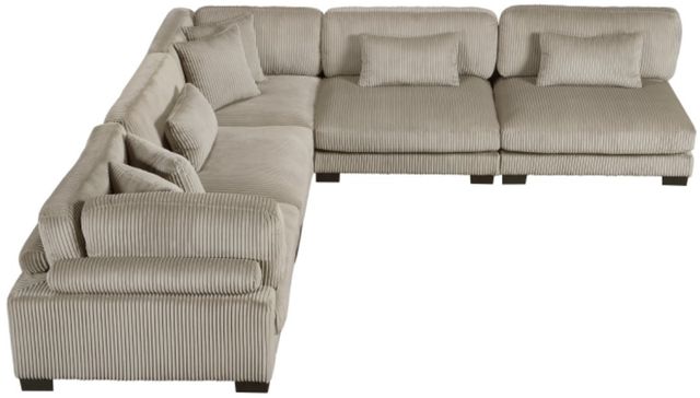 Homelegance® Traverse 5-Piece Taupe One-Arm Modular Sectional-2
