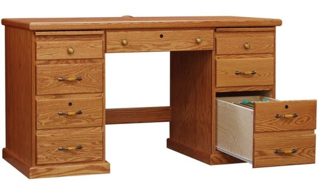 Wolfcraft Furniture Classic Brown 54'' Office Desk-0