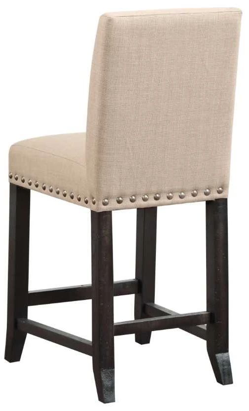 Modus Furniture Yosemite Neutral Tan/Rustic Black Pine Counter Stool-3