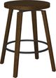 Amisco Customizable Walden Swivel Counter Stool with Wooden Seat-0