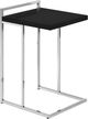 Monarch Specialties Inc. Black 25"H Accent Table with Chrome Metal Base-0