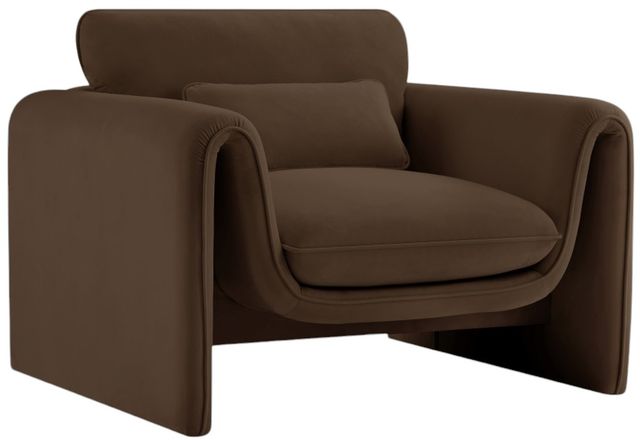 Meridian Furniture Sloan Brown Velvet Chair-0