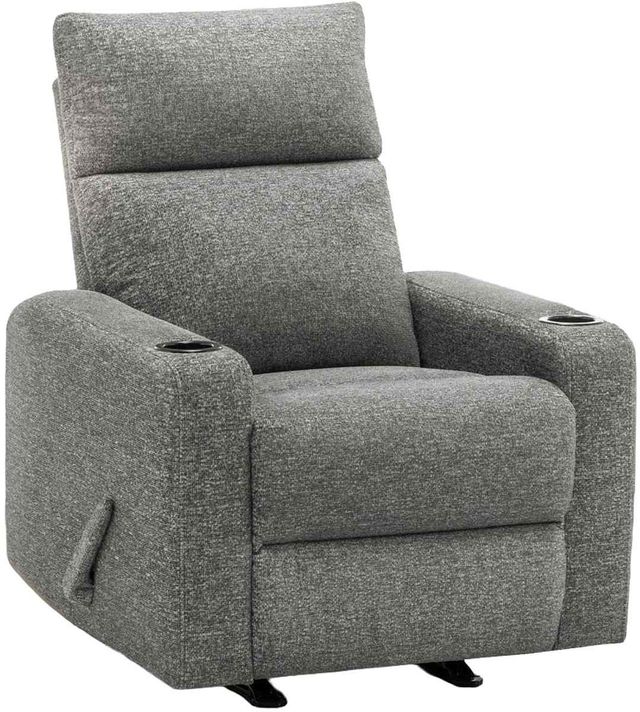 Monarch Specialties Inc. Dark Grey 31" Upholstered Manual Reclining Chair-0