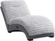 Global Furniture USA Dominic Gray/Nickel Chaise Lounger with USB-0