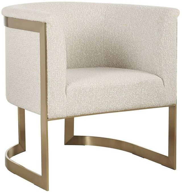 Uttermost® Bellina Driftwood Tan/Gold Accent Chair-0
