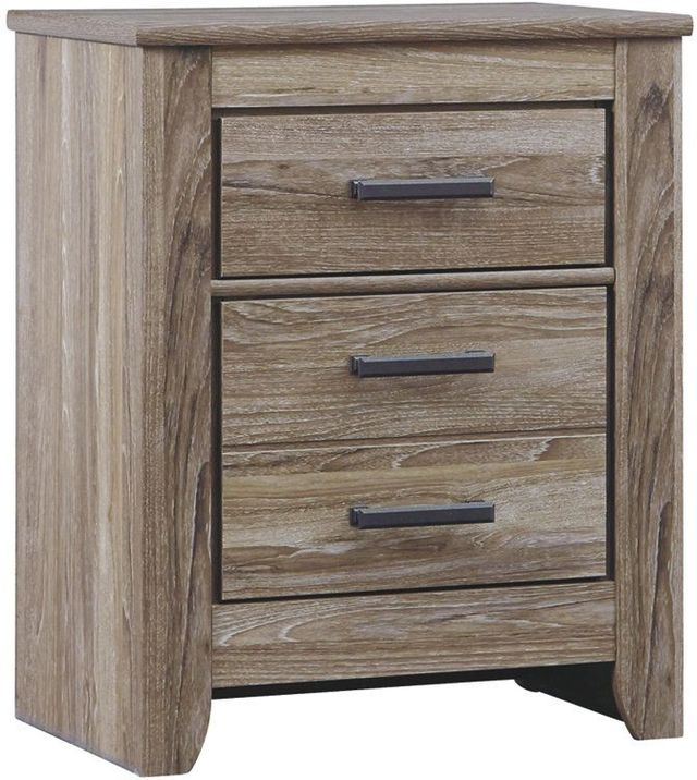 Signature Design by Ashley® Zelen 5-Piece Warm Gray King/California King Panel Headboard Set-3