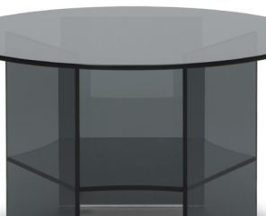 Natuzzi Editions Pepe Smoke Round Corner Table-1
