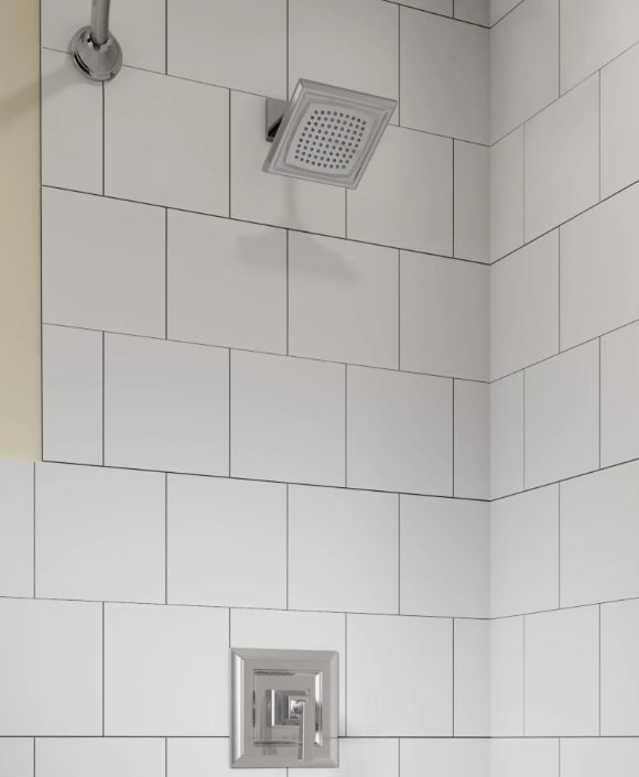 American Standard Town Square® S Polished Chrome Shower Only Trim Kit with Pressure Balance Cartridge-1