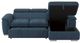 Mazin Furniture Ferriday 2-Piece Blue Right-Arm Facing Pullout Sleeper Sectional and Chaise with Hidden Storage-2