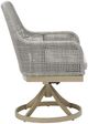 Signature Design by Ashley® Seton Creek 2-Piece Gray Aluminum/Resin Outdoor Dining Swivel Chair-4