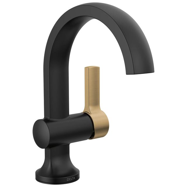 Delta Albion™ Matte Black / Champagne Bronze Single Handle Bathroom Faucet-0