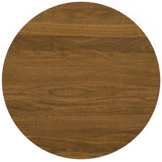 Amisco Customizable Gemma Walnut Veneer 42'' Bar Height Round Table-2
