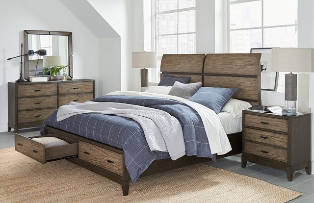 aspenhome® Westlake Portobello California King Sleigh Storage Bed-3