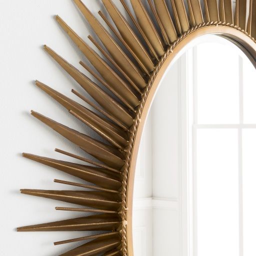 Surya Nihal Gold Wall Mirror-2