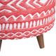 Crestview Collection Halvorson Red Foot Stool Ottoman-1