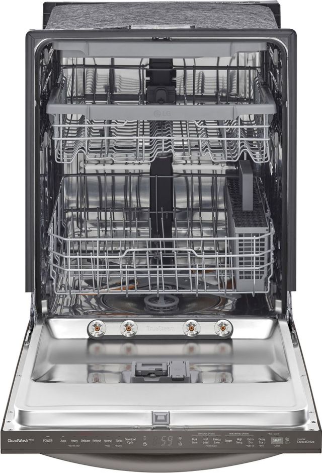 LG 24" PrintProof™ Black Stainless Steel Built In Dishwasher-3
