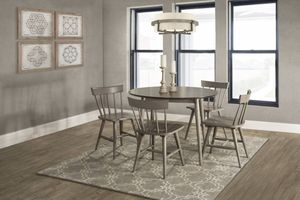 HH2 Home Mayson 5-Piece Two-Tone Round Dining Set with Spindle Back Chairs HH2 Home Mayson 5-Piece Two-Tone Round Dining Set with Spindle Back Chairs