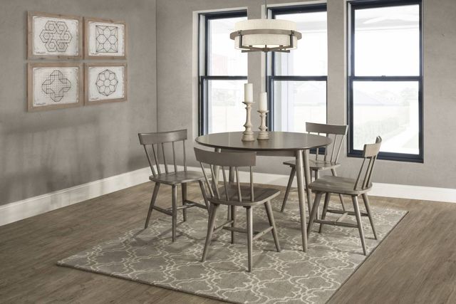 HH2 Home Mayson 5-Piece Two-Tone Round Dining Set with Spindle Back Chairs-0