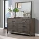 New Classic® Home Furnishings Landon Walnut Dresser and Mirror Set-1