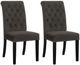 Coaster® Alana 2-Piece Brown Upholstered Tufted Side Chairs-4