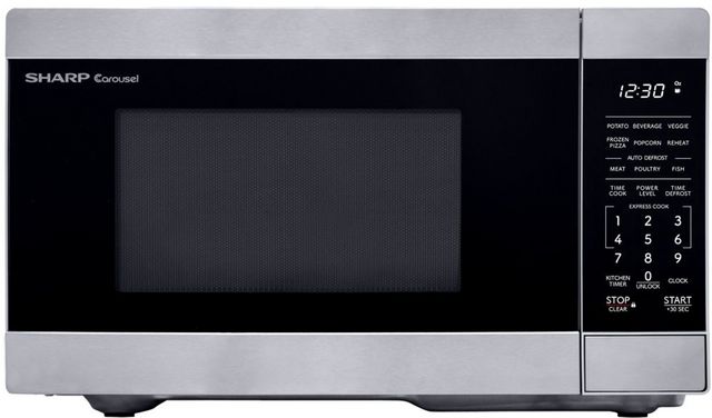 Sharp® 0.9 Cu. Ft. Stainless Steel Countertop Microwave 