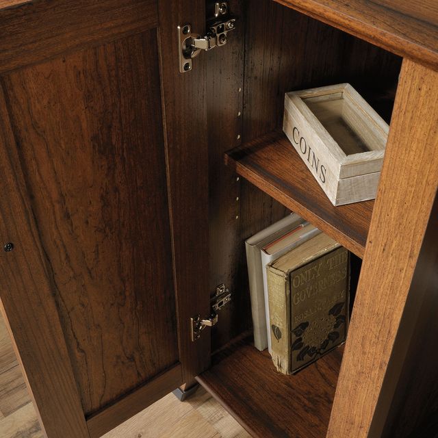 Sauder® Carson Forge® Washington Cherry Computer Desk-4