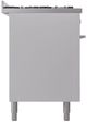 Ilve® Professional Plus II 60" Custom RAL Color Pro Style Dual Fuel Range-3