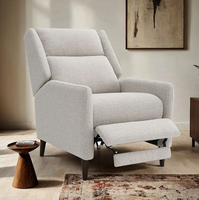 Furniture of America® Psyche Beige Pushback Recliner-2