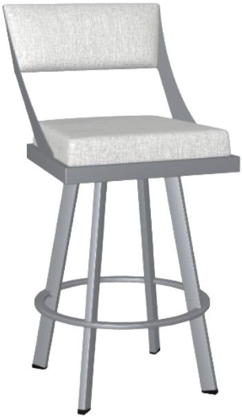 Amisco Customizable Fame Upholstered Swivel Counter Stool-0