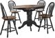 Liberty Furniture Carolina Crossing 5-Piece Antique Honey/Black Trestle Dining Set-0
