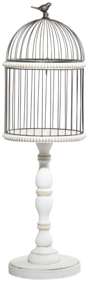 Deco Marche Black/White Beaded Birdcage-0