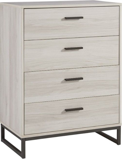 Signature Design by Ashley® Socalle 4-Piece Natural Full Panel Headboard Bedroom Set-3