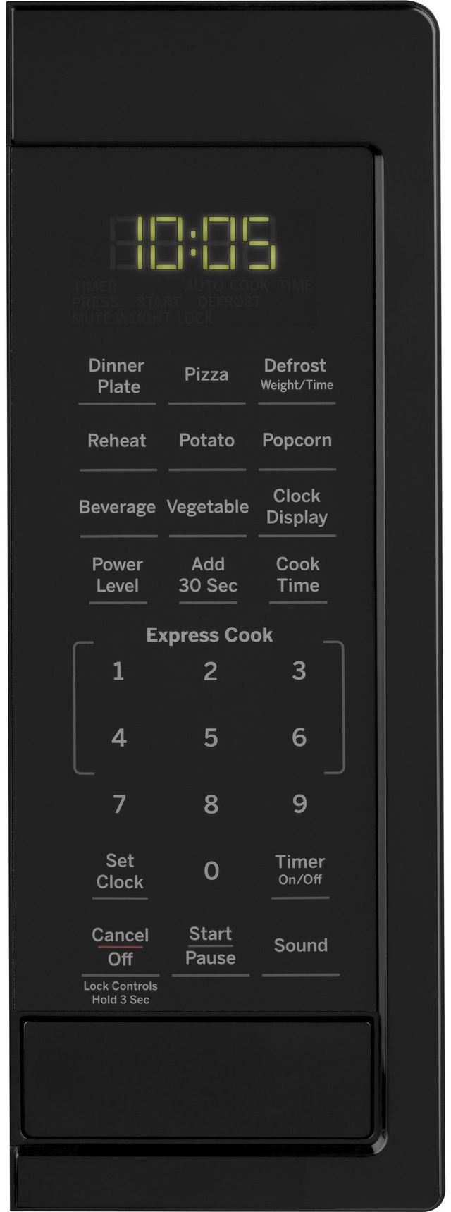 GE® 0.9 Cu. Ft. Black Countertop Microwave-1